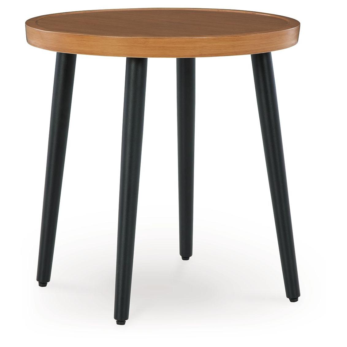 Horizon Hall - Two-tone Brown - Round End Table