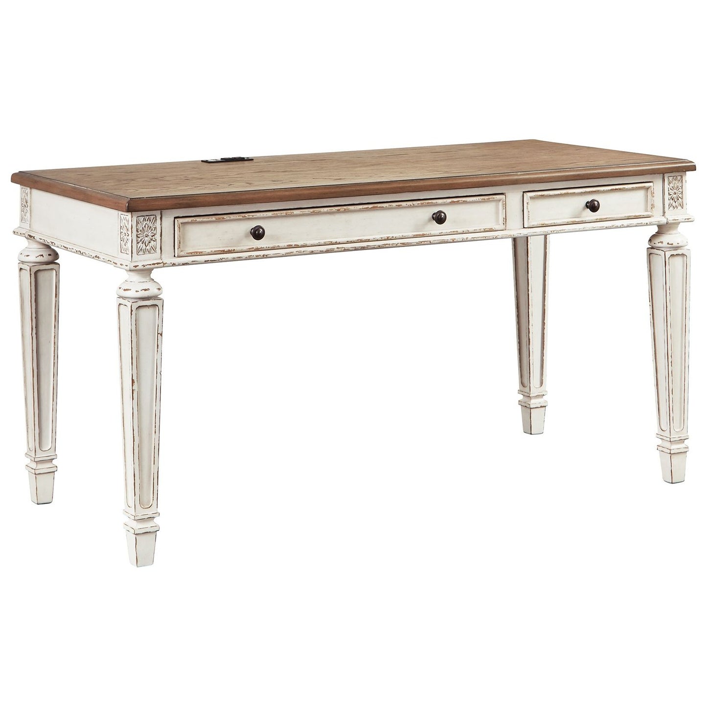 Realyn - Light Brown - Home Office Desk