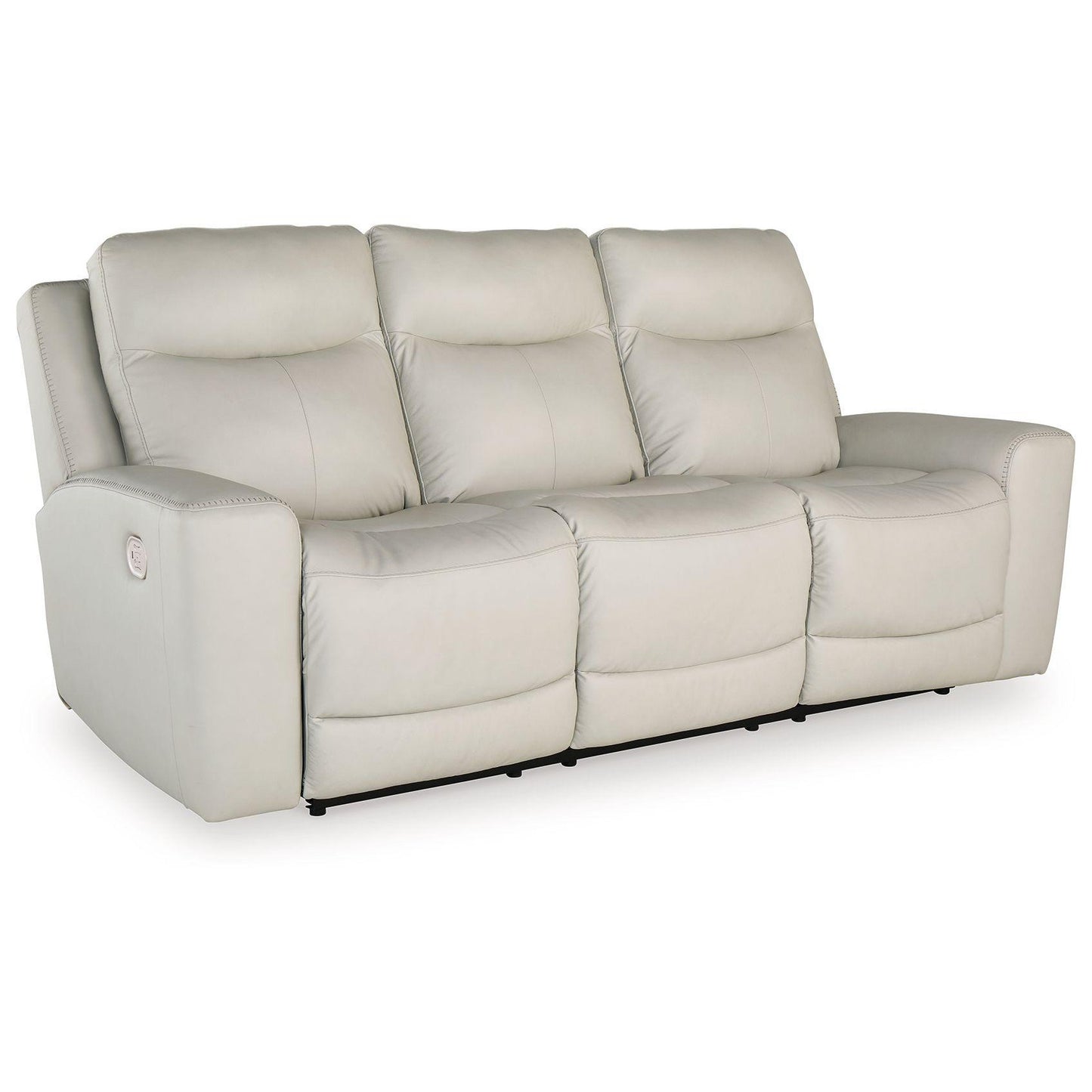 Mindanao - Coconut - Pwr Rec Sofa With Adj Headrest - Leather Match