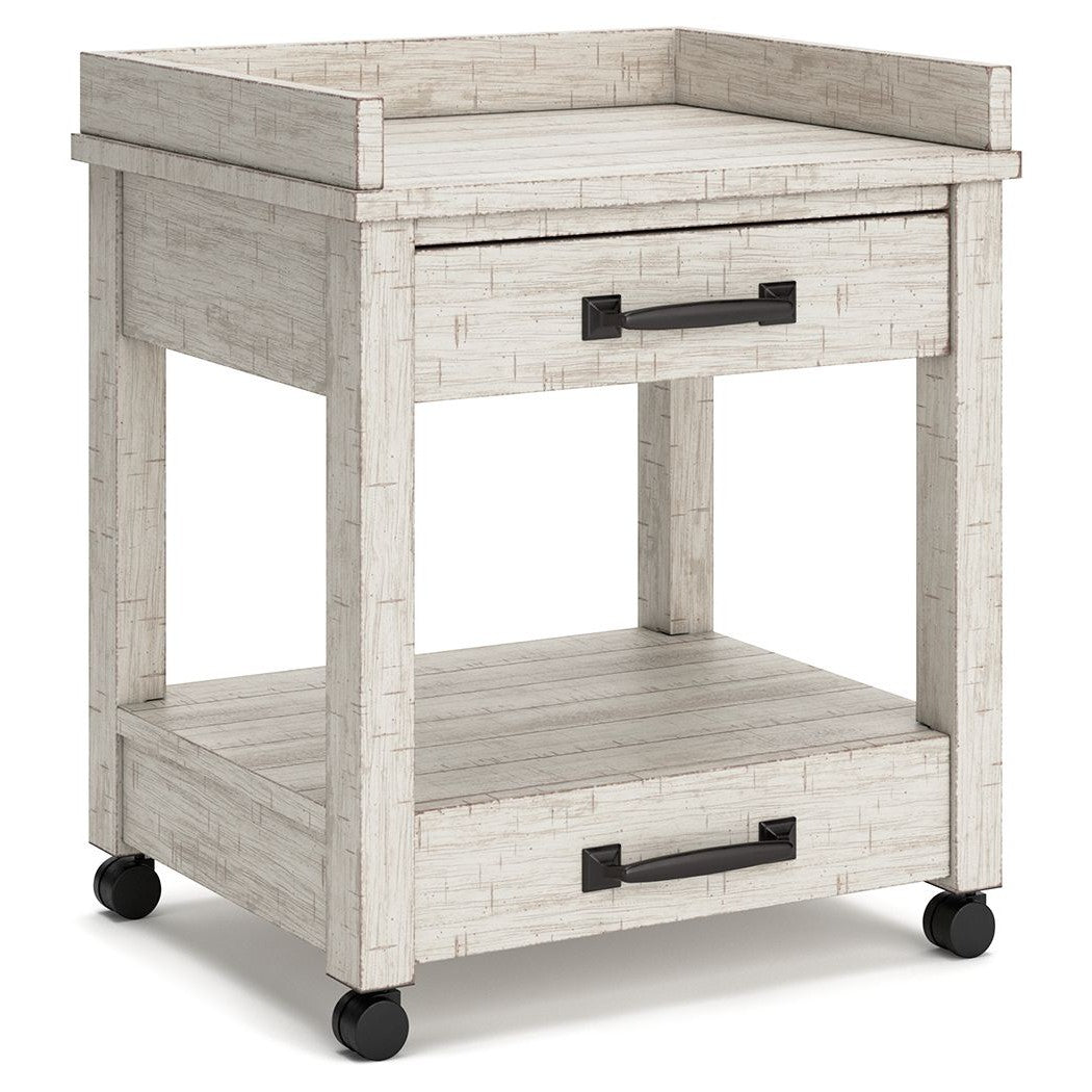 Carynhurst - Whitewash - Printer Stand