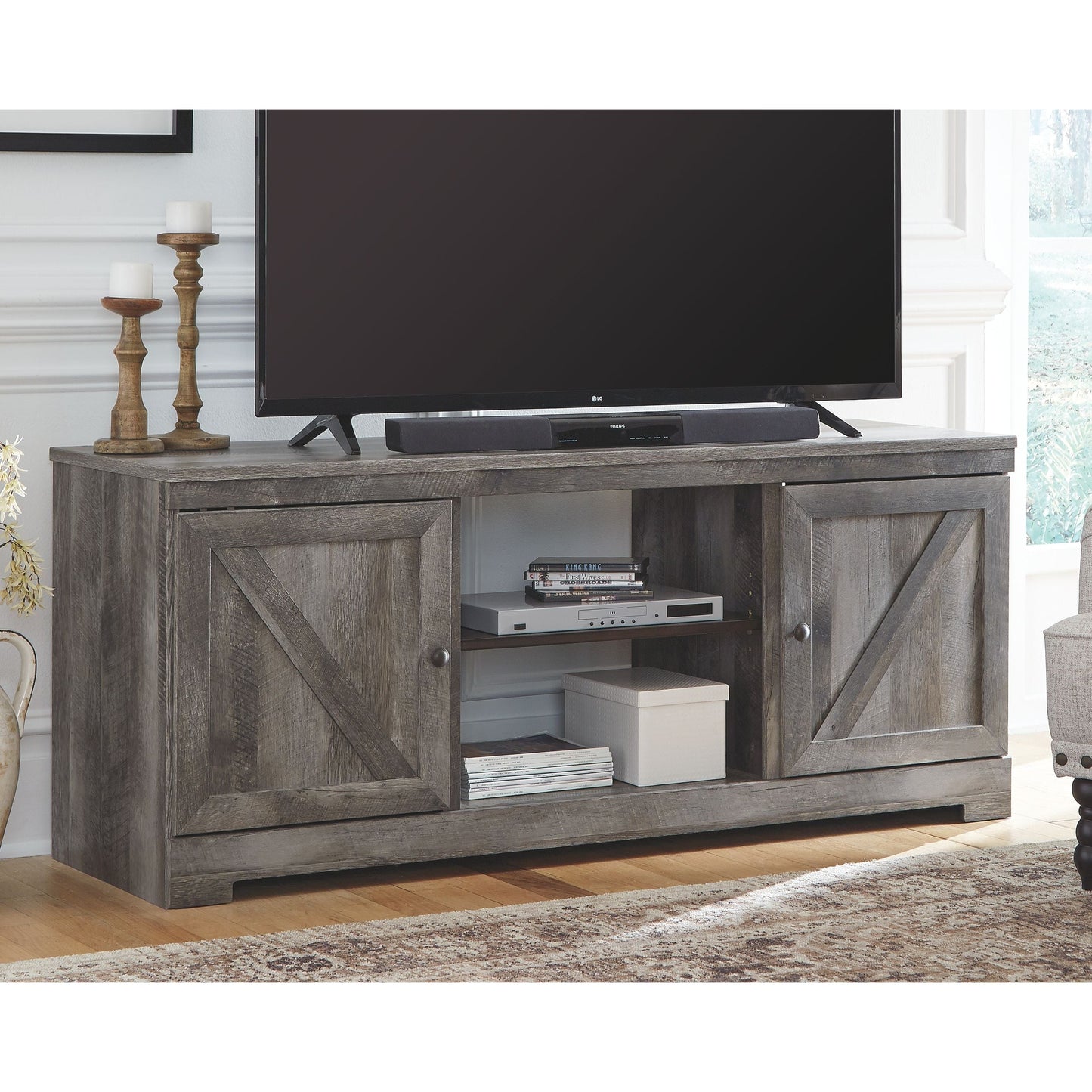 Wynnlow - TV Stand With Fireplace Option