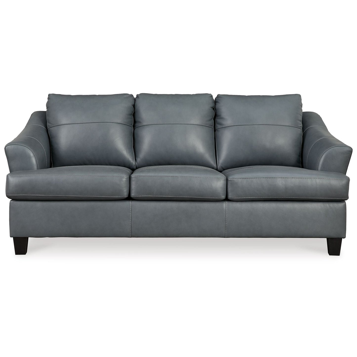 Genoa - Steel - Sofa - Leather Match