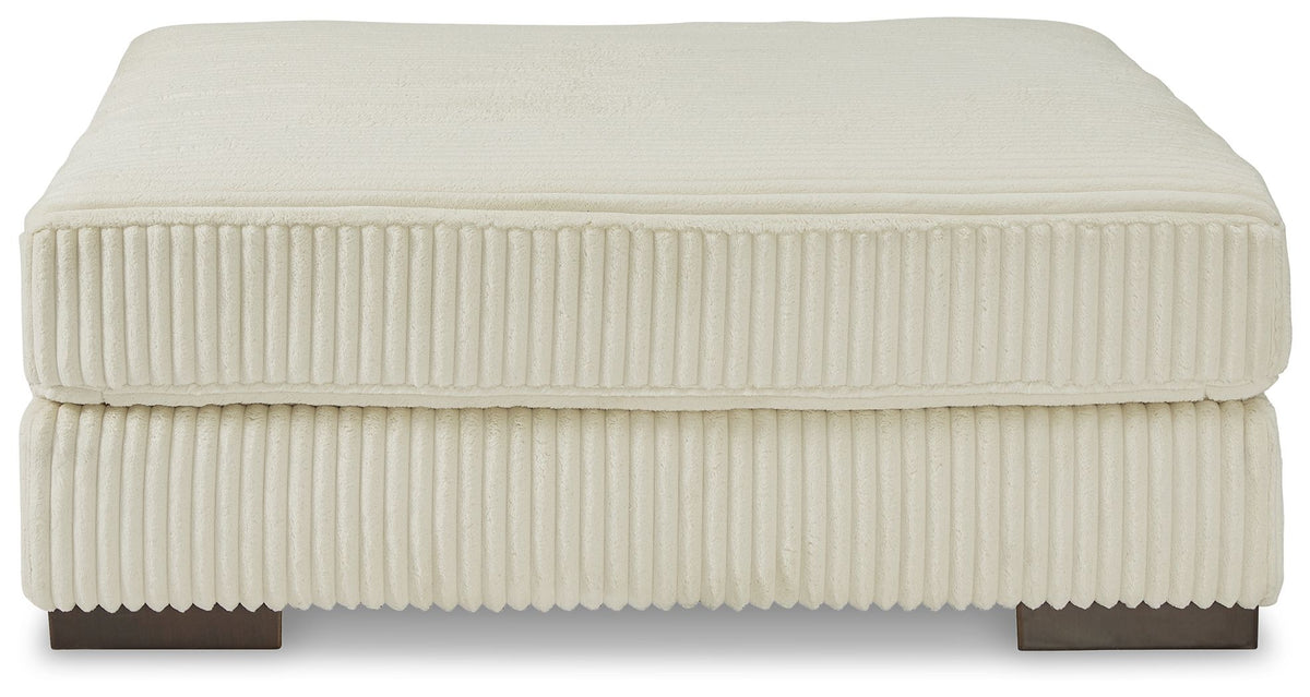 Lindyn - Oversized Accent Ottoman - Ivory