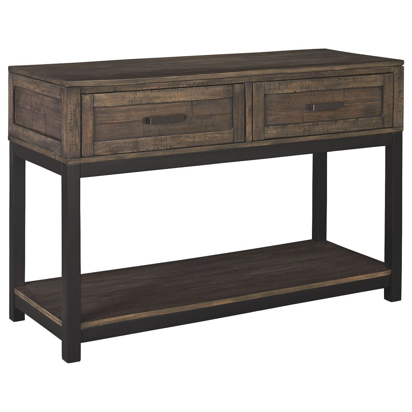 Johurst - Grayish Brown - Sofa Table