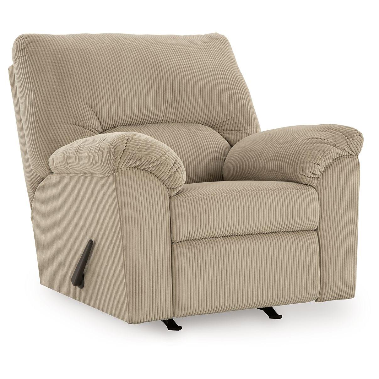 Simplejoy - Sand - Rocker Recliner - Fabric