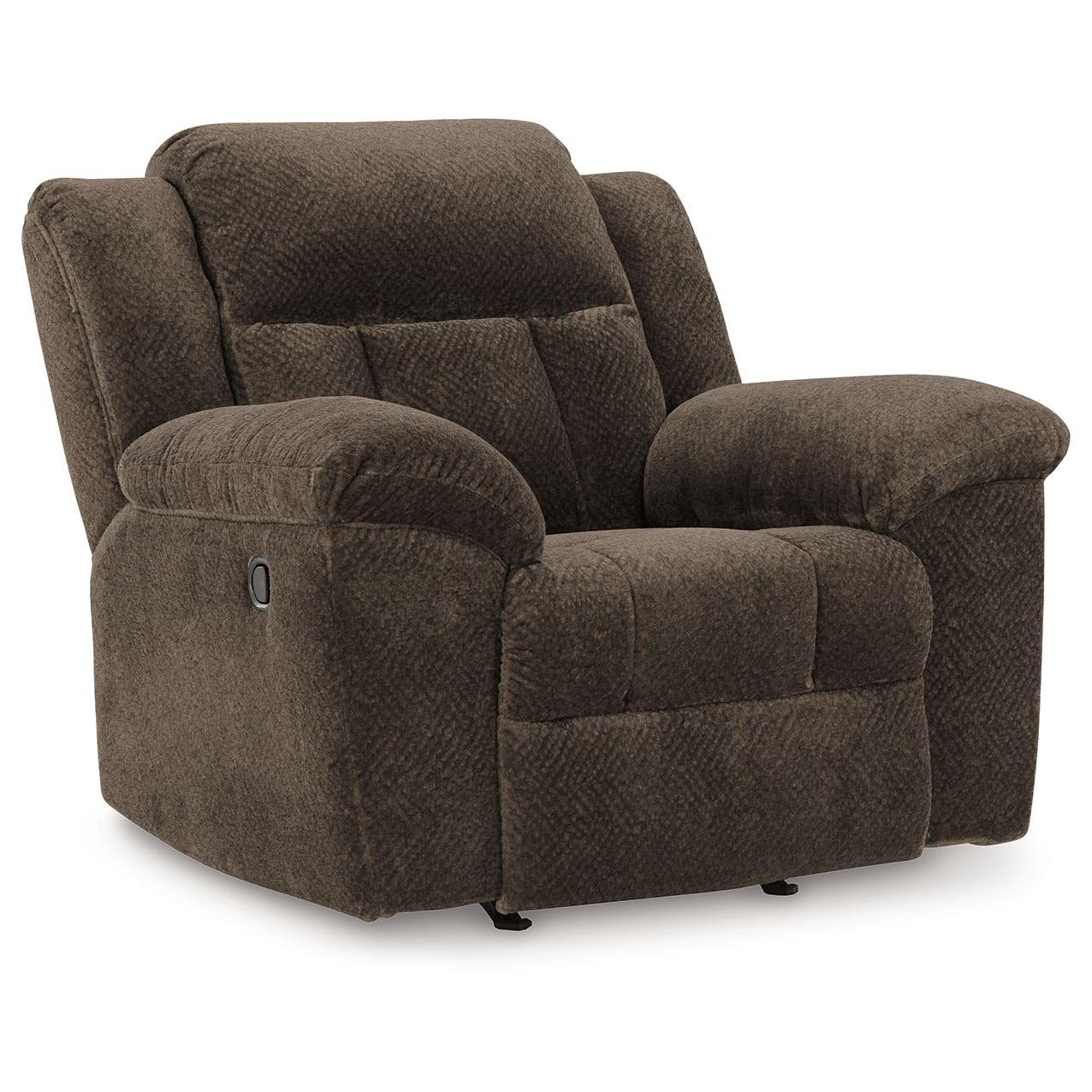 Frohn - Chocolate - Rocker Recliner - Fabric