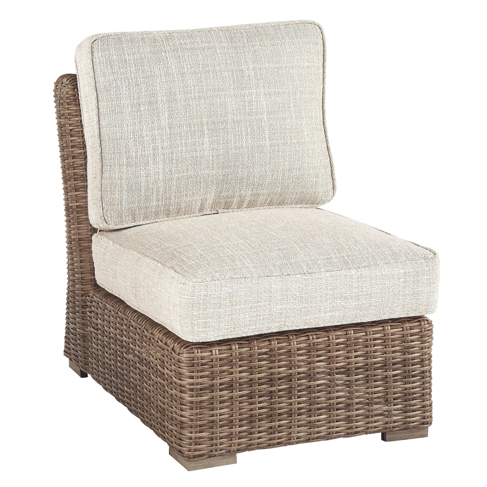 Beachcroft - Beige - Armless Chair W/Cushion