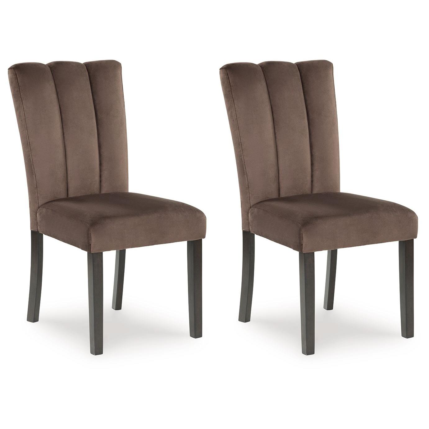 Jeshina - Mocha - Dining Upholstered Side Chair (Set of 2)