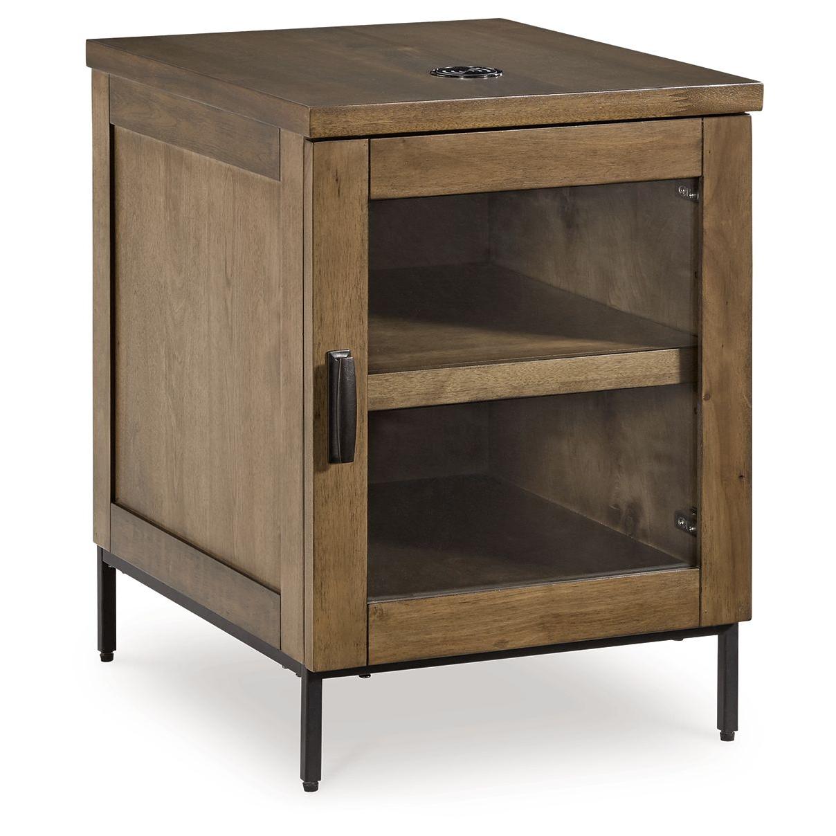 Torlanta - Brown - Chair Side End Table