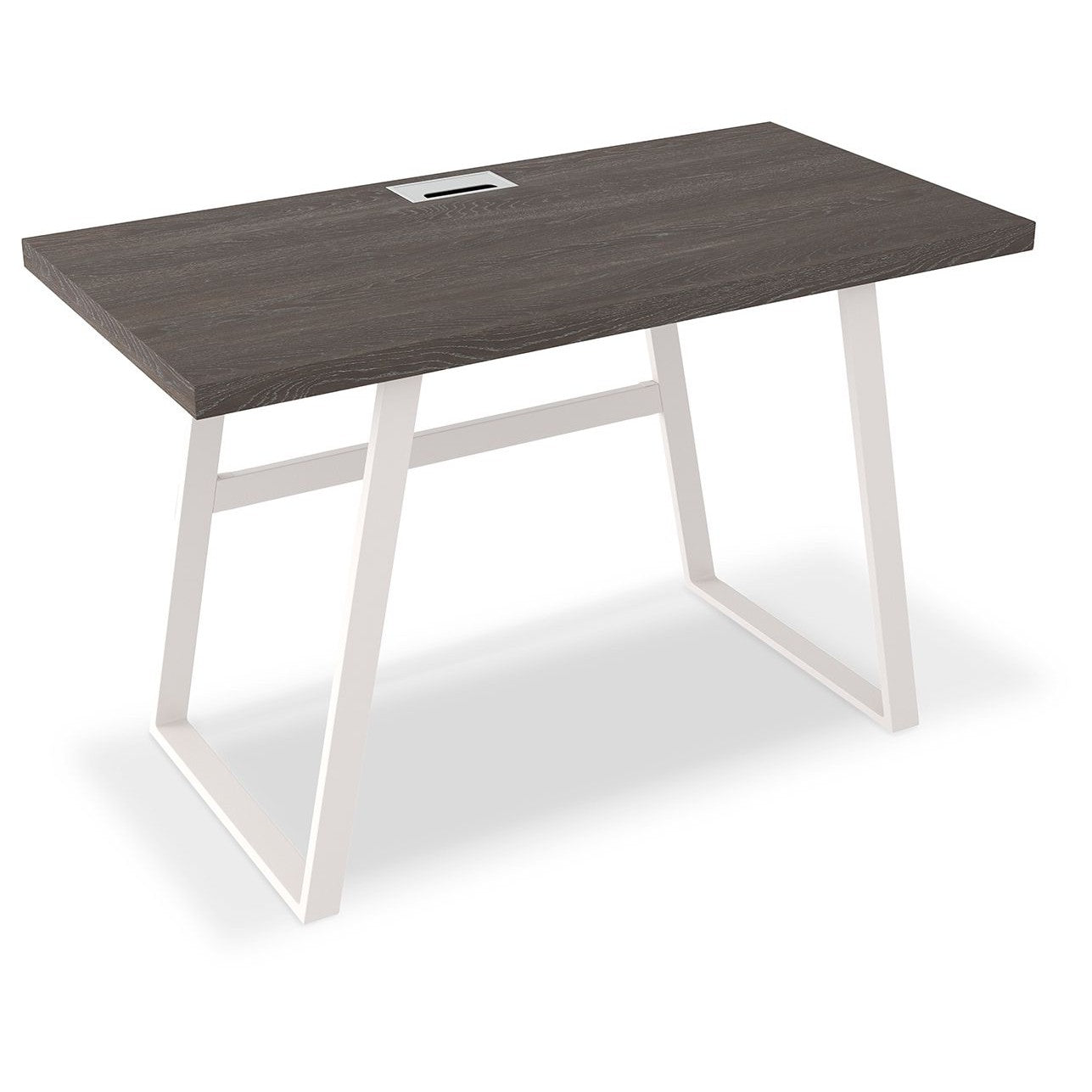 Dorrinson - White / Black / Gray - Home Office Desk
