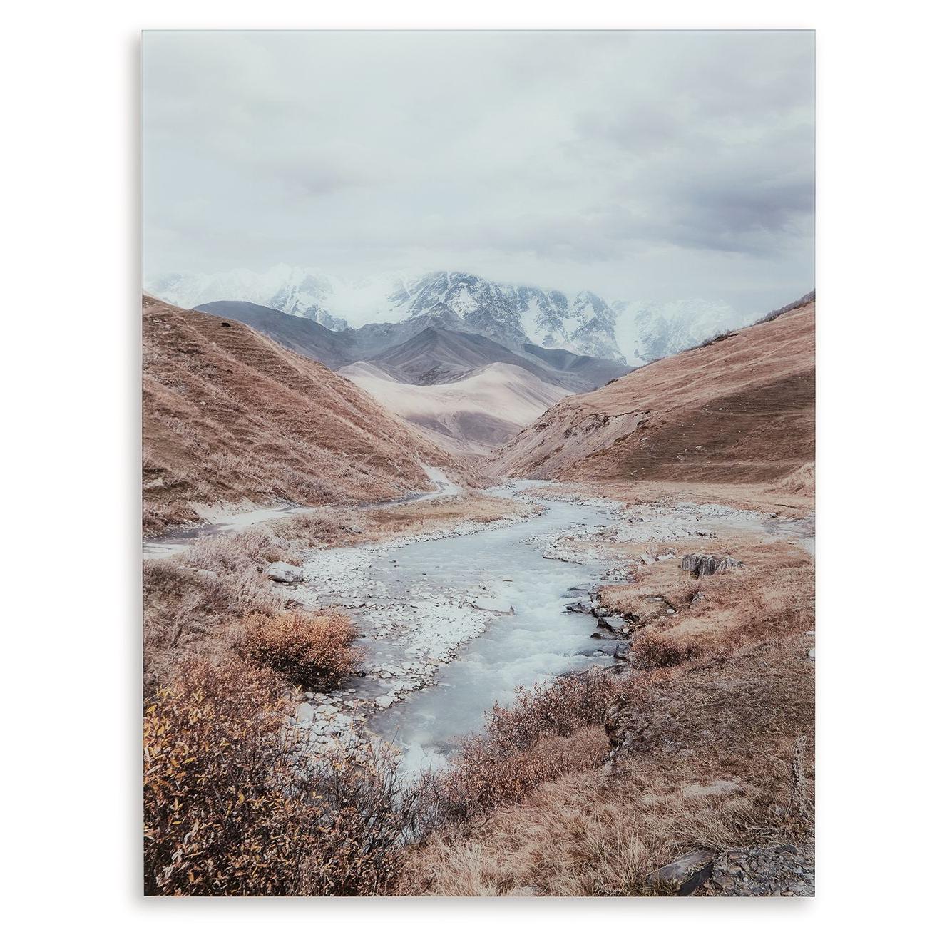 Darinby - Gray / Brown / White - Wall Art