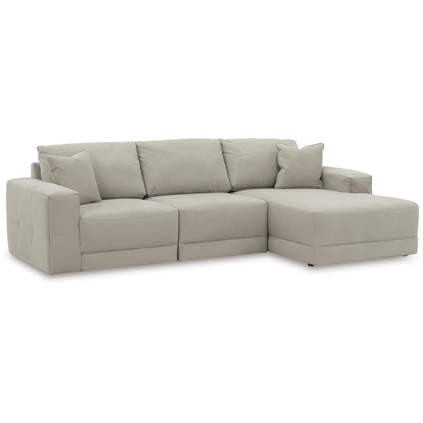 NEXT-GEN GAUCHO 3 PC SECTIONAL SOFA WITH CHAISE - GRAY