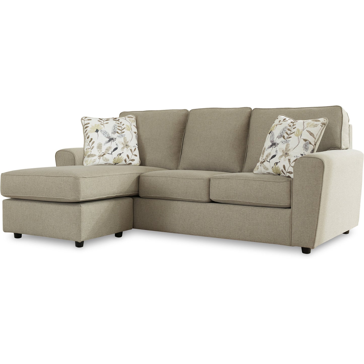 RENSHAW SOFA with REVERSIBLE CHAISE - PEBBLE
