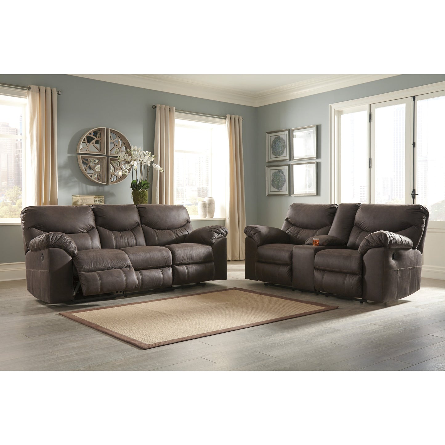 BOXBERG RECLINING SOFA - TEAK