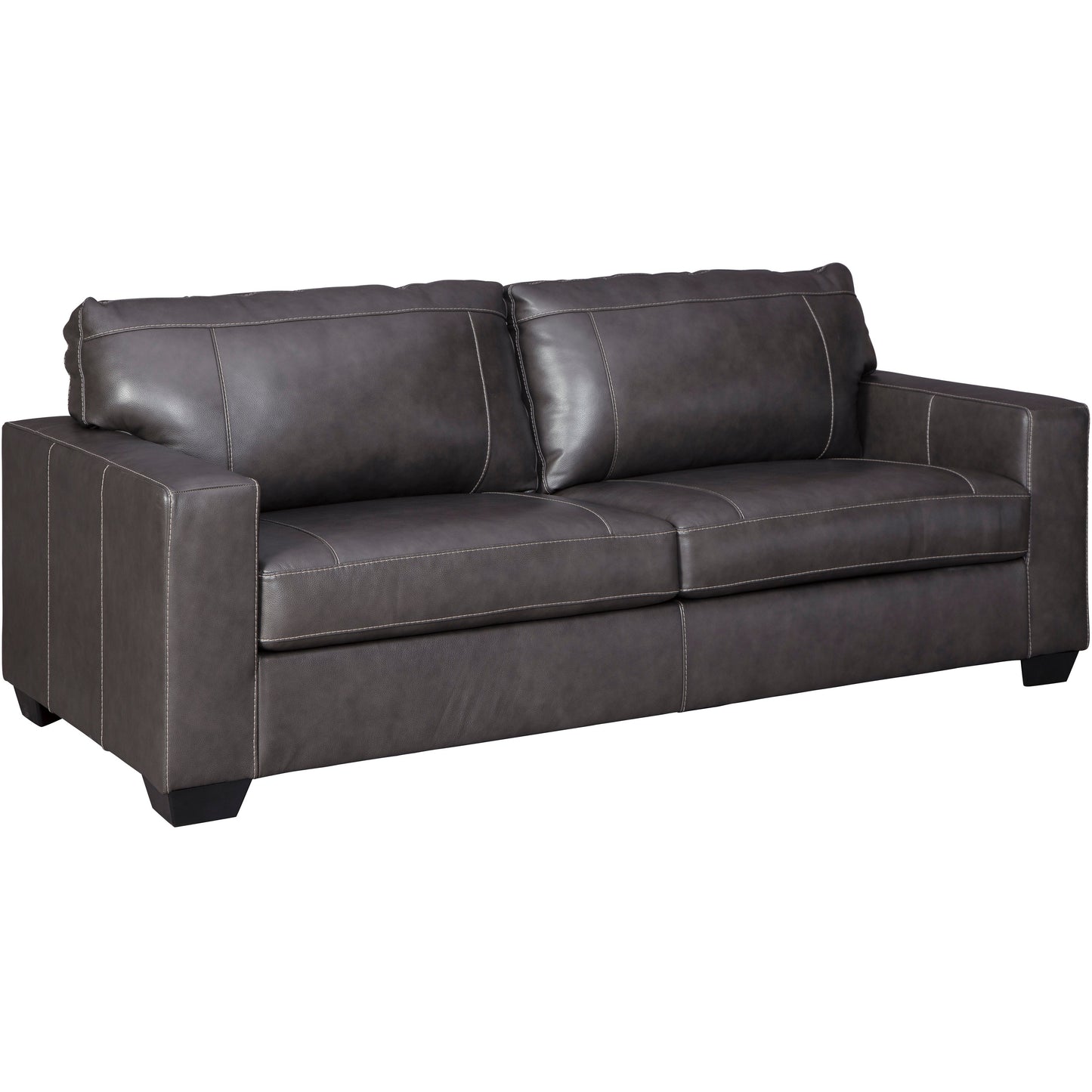 MORELOS LEATHER SOFA - GRAY