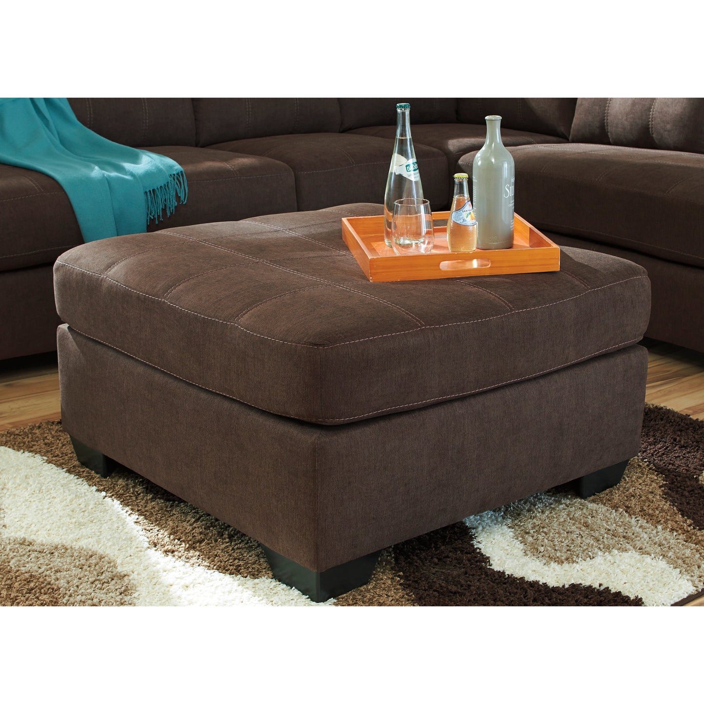 MAIER OTTOMAN - WALNUT