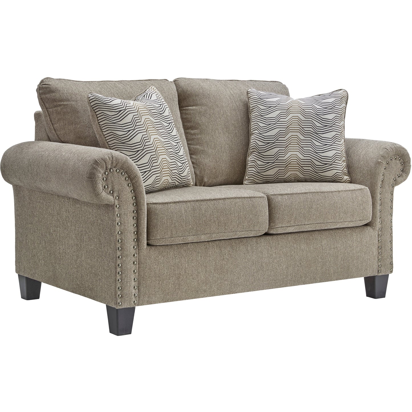 SHEWSBURY LOVESEAT - PEWTER