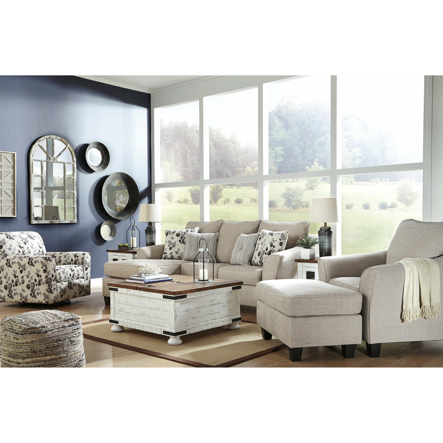ABNEY SOFA with REVERSIBLE CHAISE