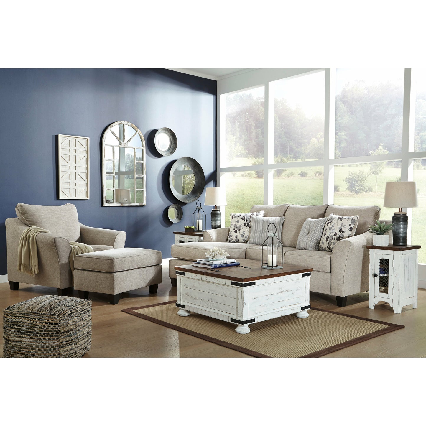 ABNEY SOFA with REVERSIBLE CHAISE
