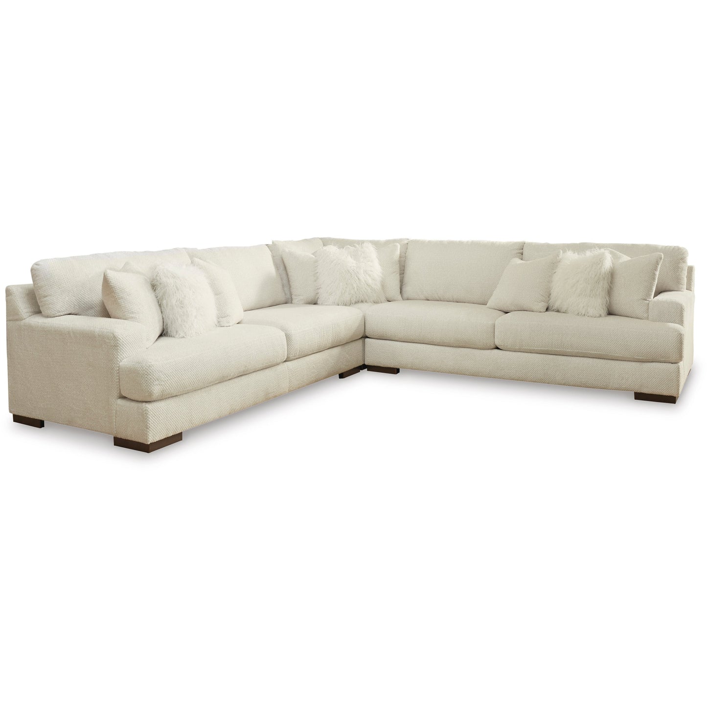 ZADA 3 PC SECTIONAL - IVORY