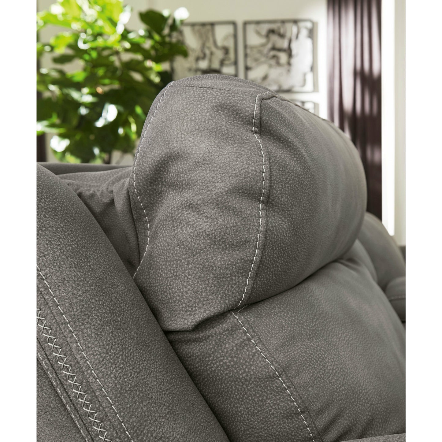 NEXT GEN SOFA - PWR RECLINER w/ PWR HEADREST - SLATE