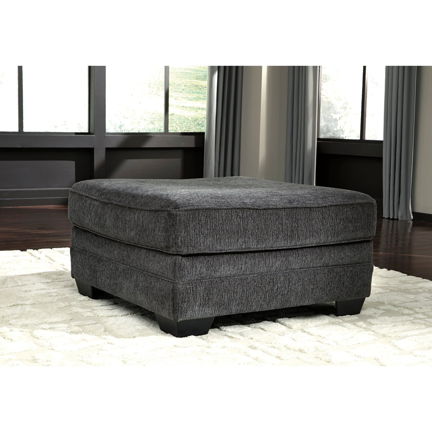 TRACLING OTTOMAN - SLATE