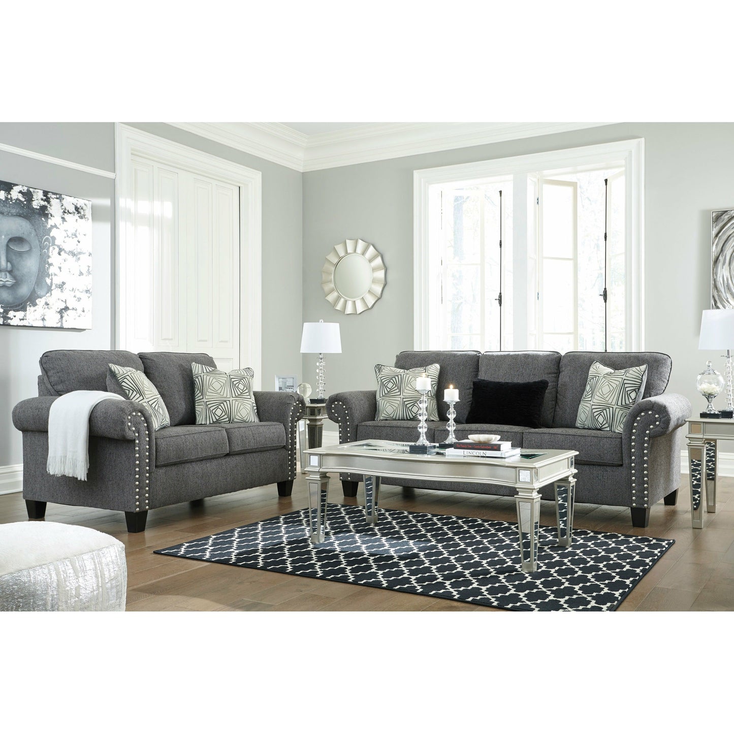 AGLENO LOVESEAT- CHARCOAL