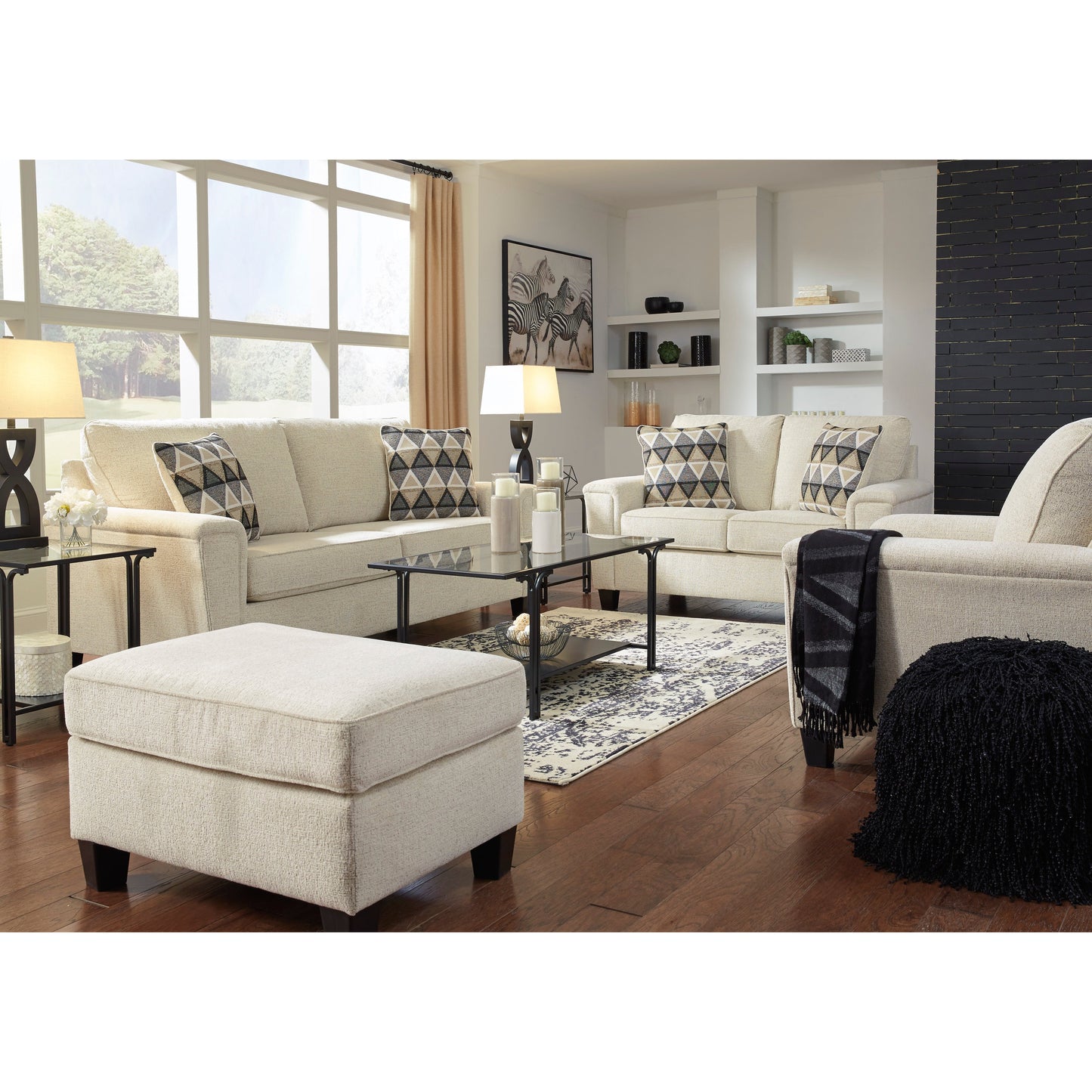 ABINGER OTTOMAN - NATURAL