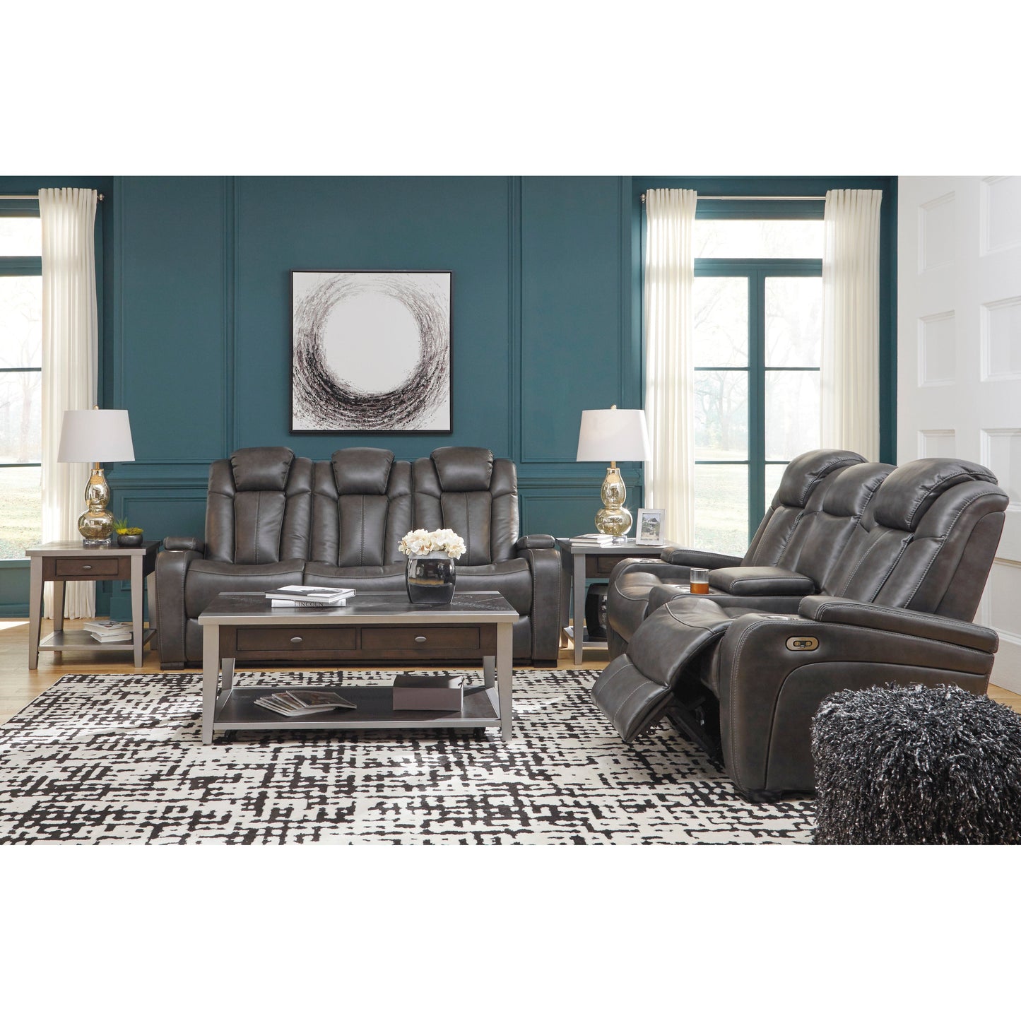 TURBULANCE POWER RECLINING SOFA - QUARRY