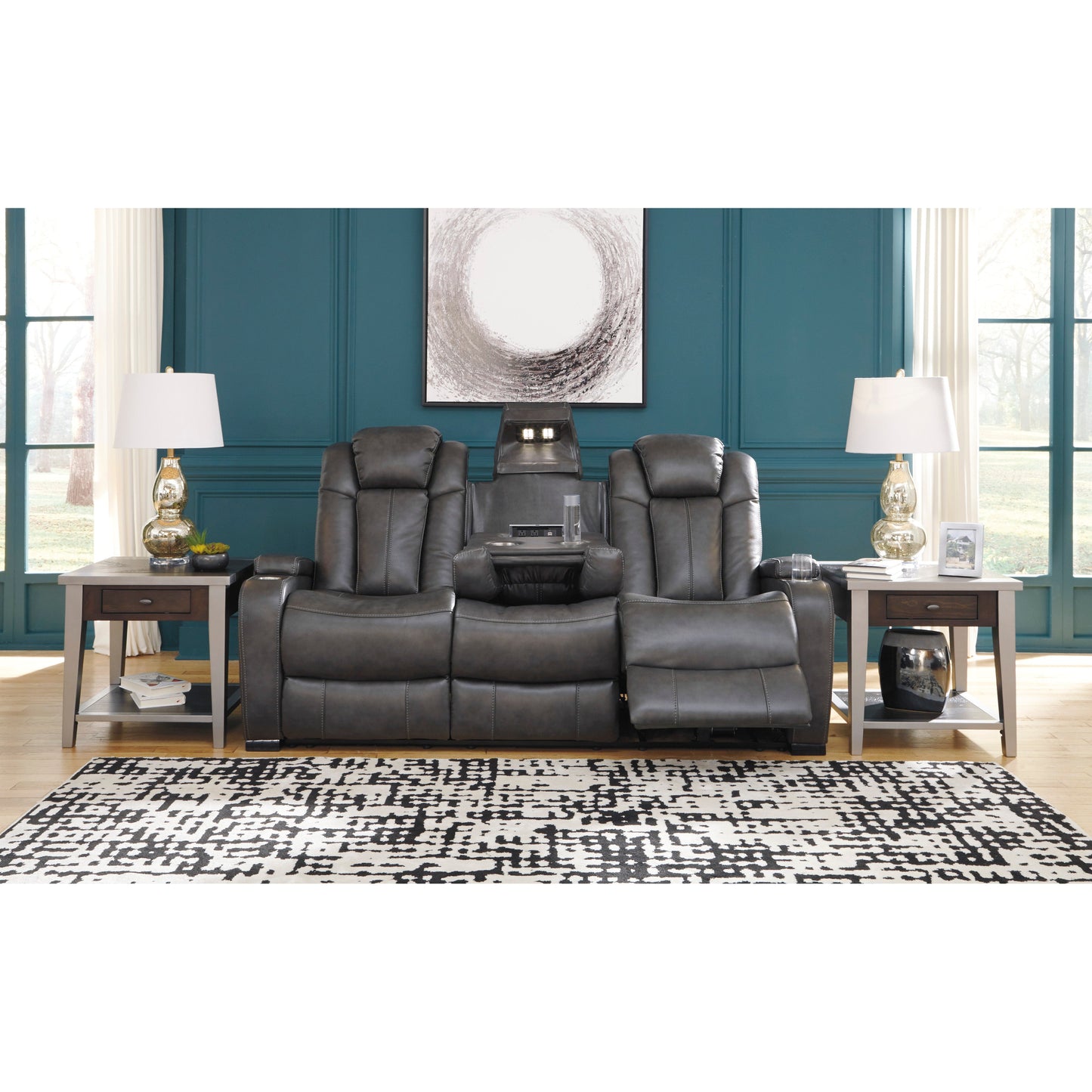 TURBULANCE POWER RECLINING SOFA - QUARRY