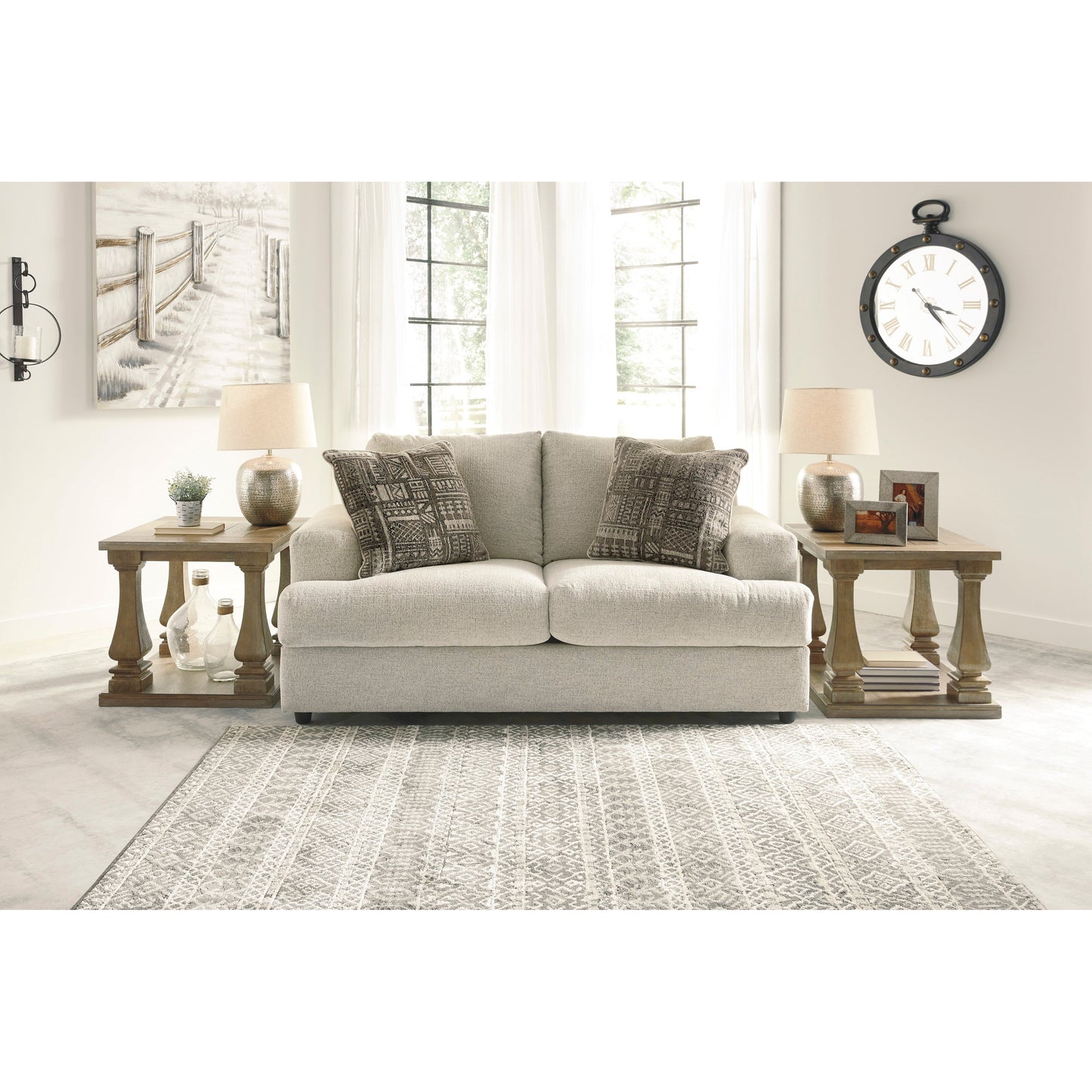 SOLETREN LOVESEAT- STONE