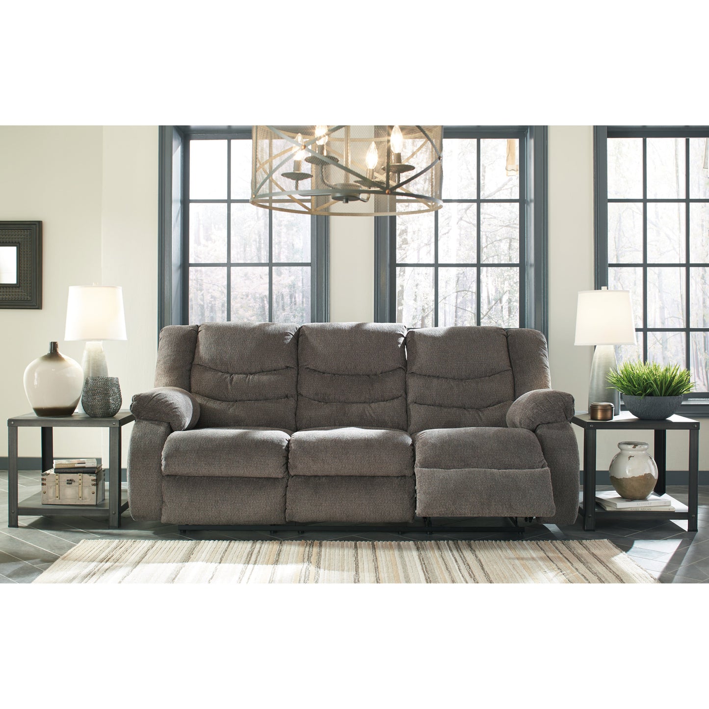 TULEN RECLINING SOFA - GRAY