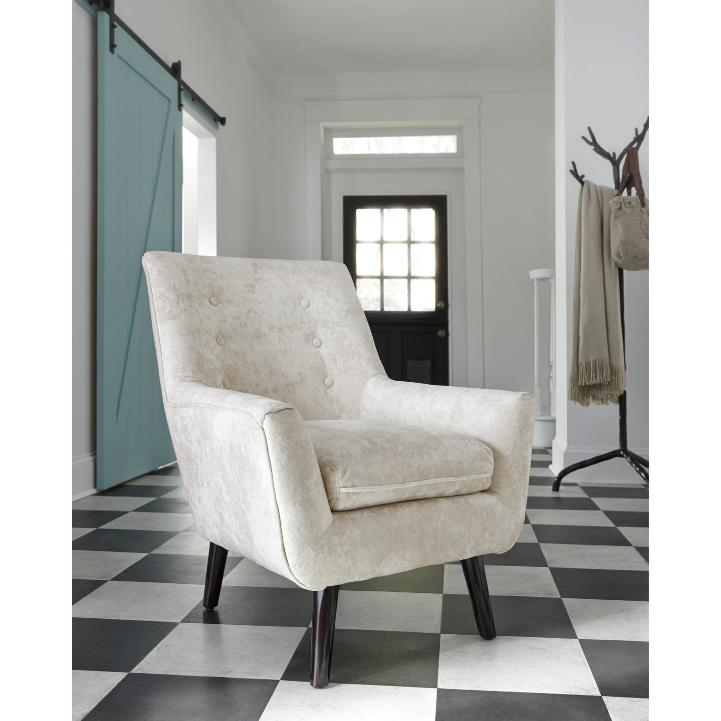 ZOSSEN ACCENT CHAIR - IVORY