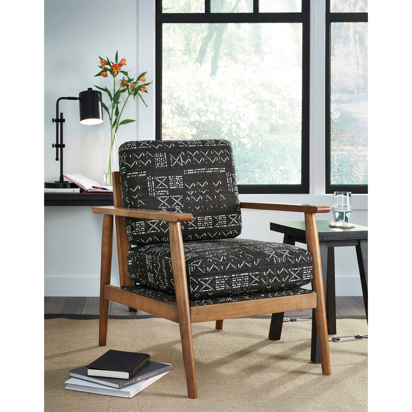 BEVYN ACCENT CHAIR- CHARCOAL