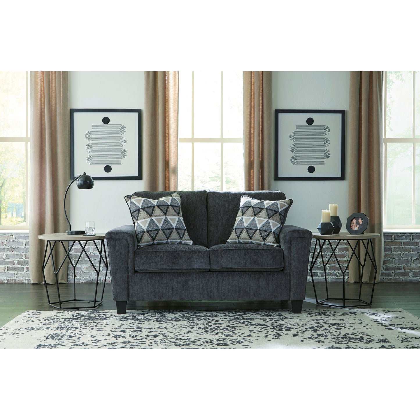 ABINGER LOVESEAT- SMOKE