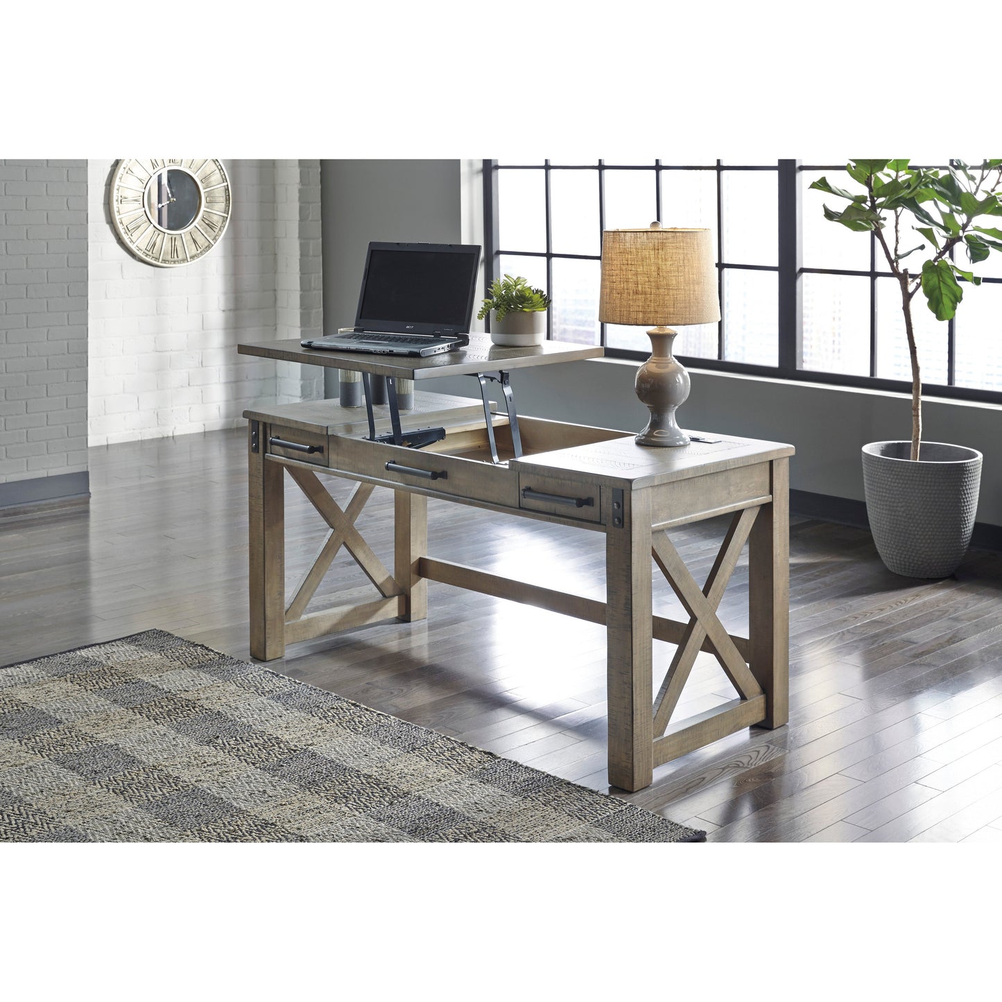 ALDWIN HOME OFFICE LIFT - TOP DESK