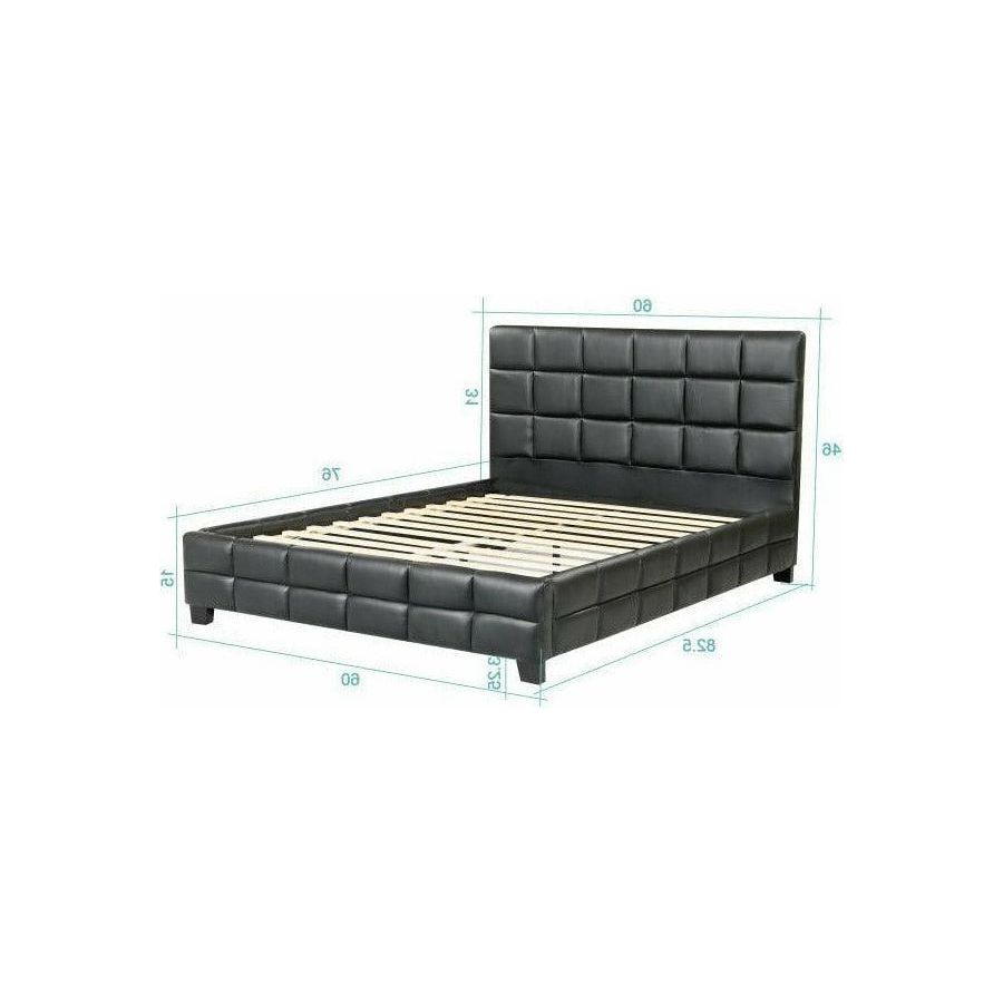 AMELIA UPHOLSTERED BED - BLACK