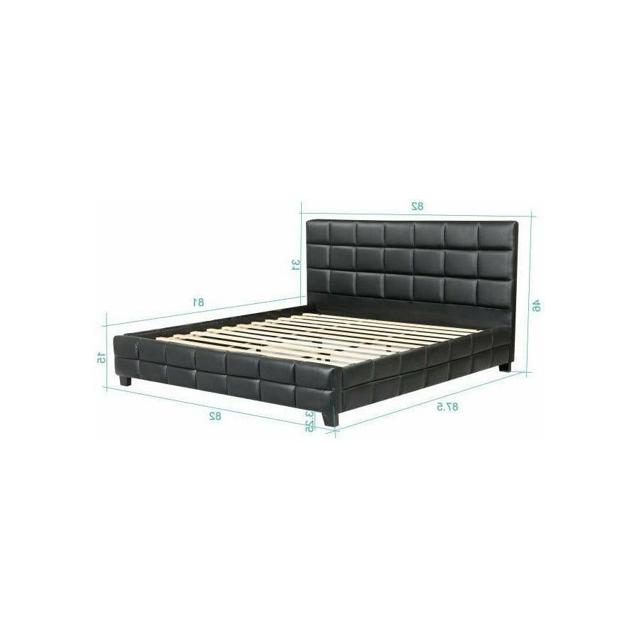 AMELIA UPHOLSTERED BED - BLACK