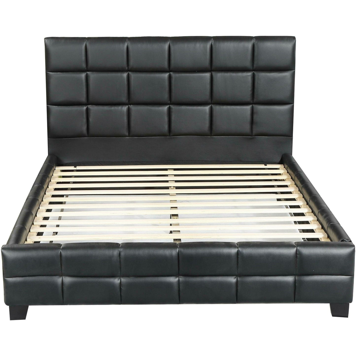 AMELIA UPHOLSTERED BED - BLACK