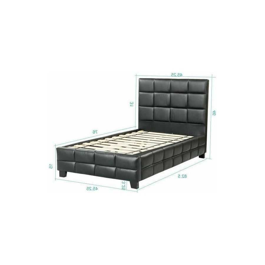 AMELIA UPHOLSTERED BED - BLACK