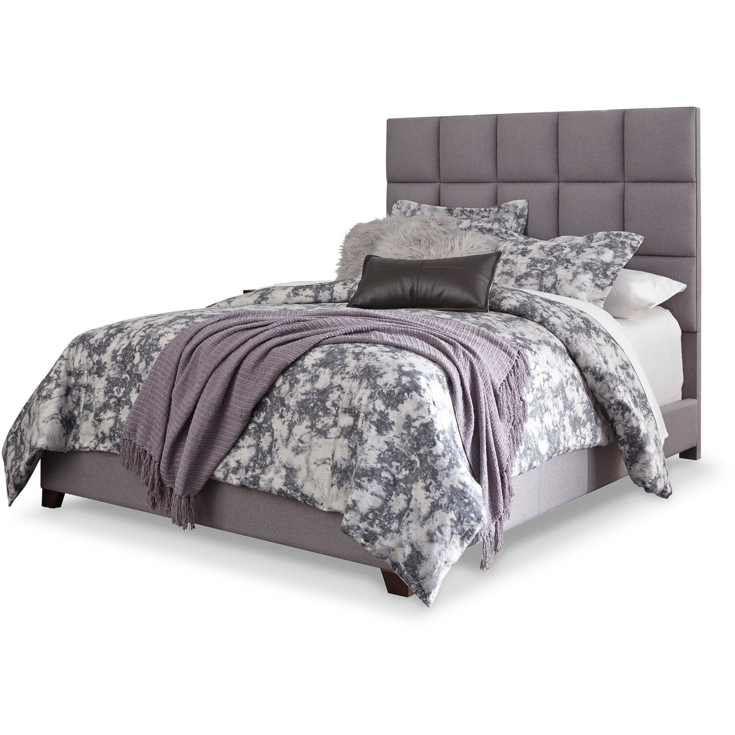 DOLANTE UPHOLSTERED BED - GRAY