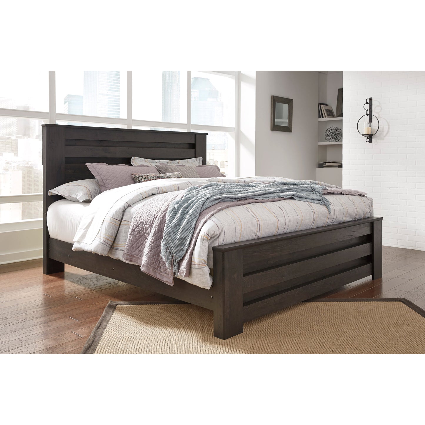 BRINXTON BED - CHARCOAL