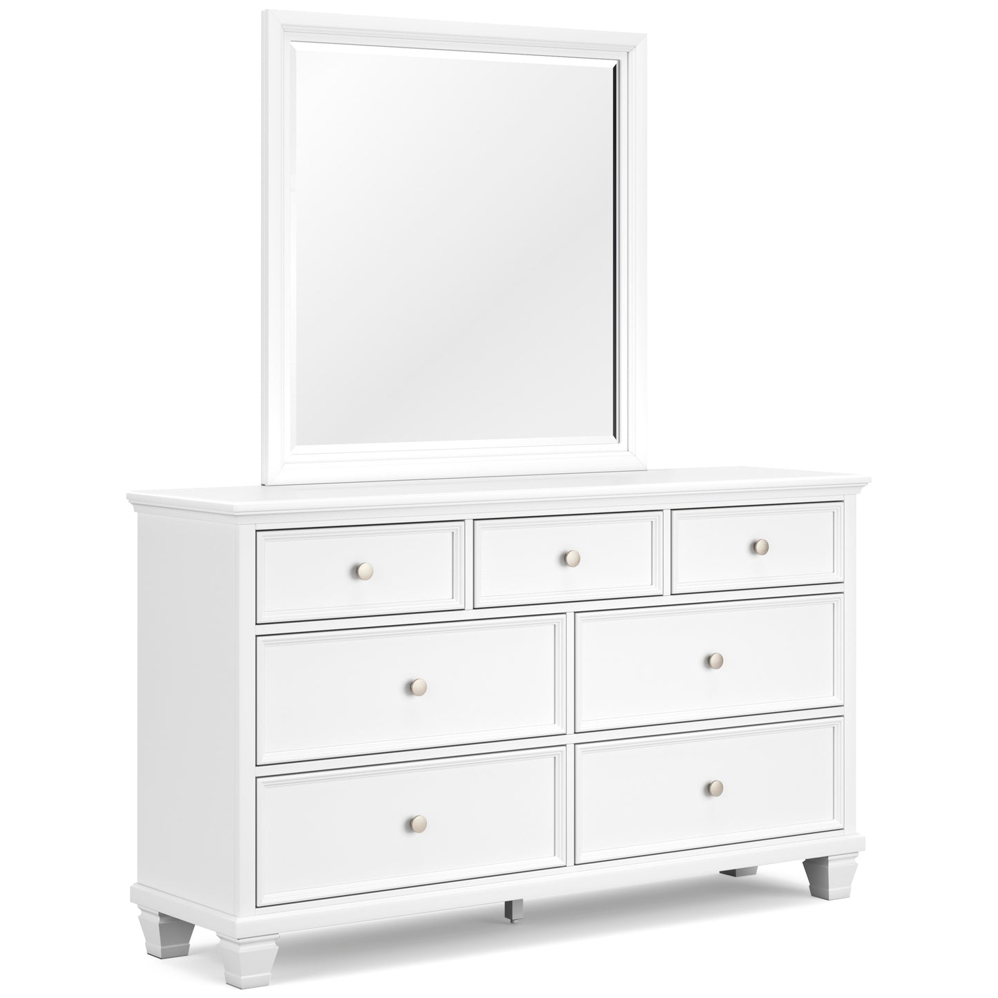FORTMAN DRESSER/MIRROR - WHITE