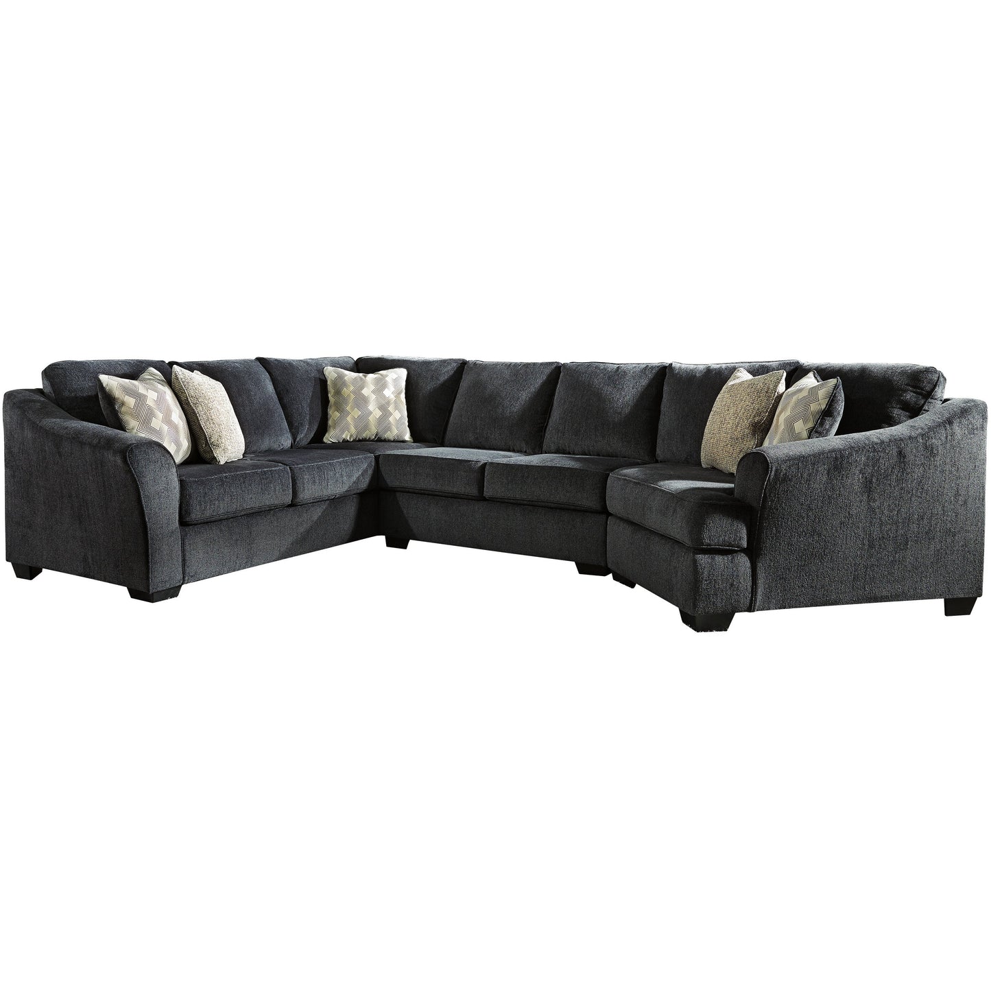 ELTMANN 3 PC SECTIONAL WITH CUDDLER - SLATE