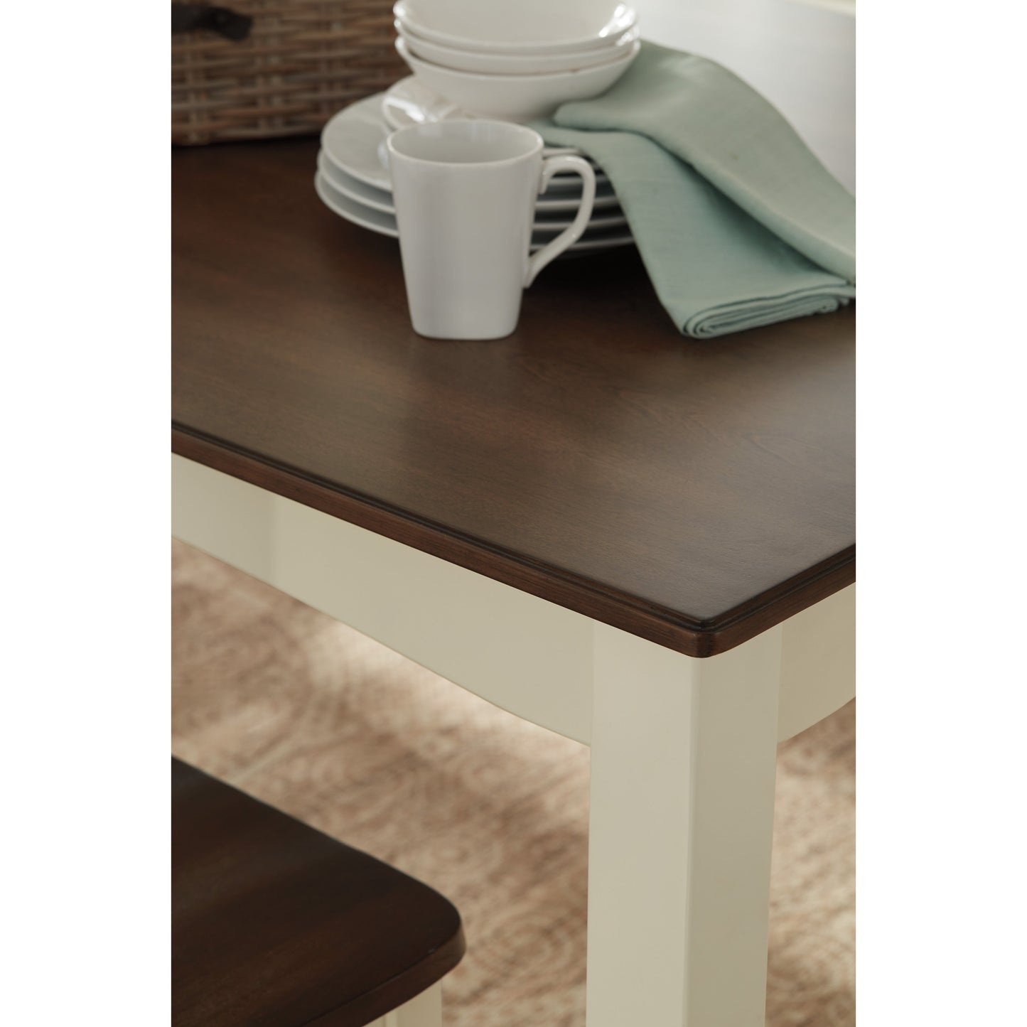 WOODANVILLE DINING SET - TABLE & 6 CHAIRS