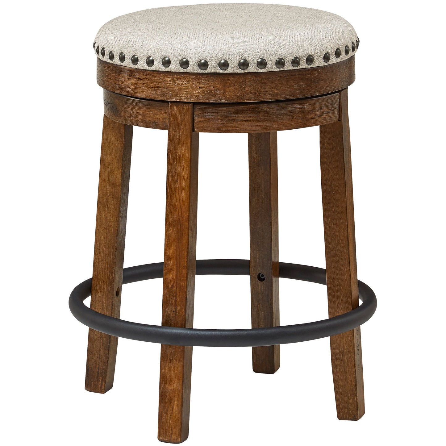 VALEBECK BAR HEIGHT STOOL - BROWN/BLACK