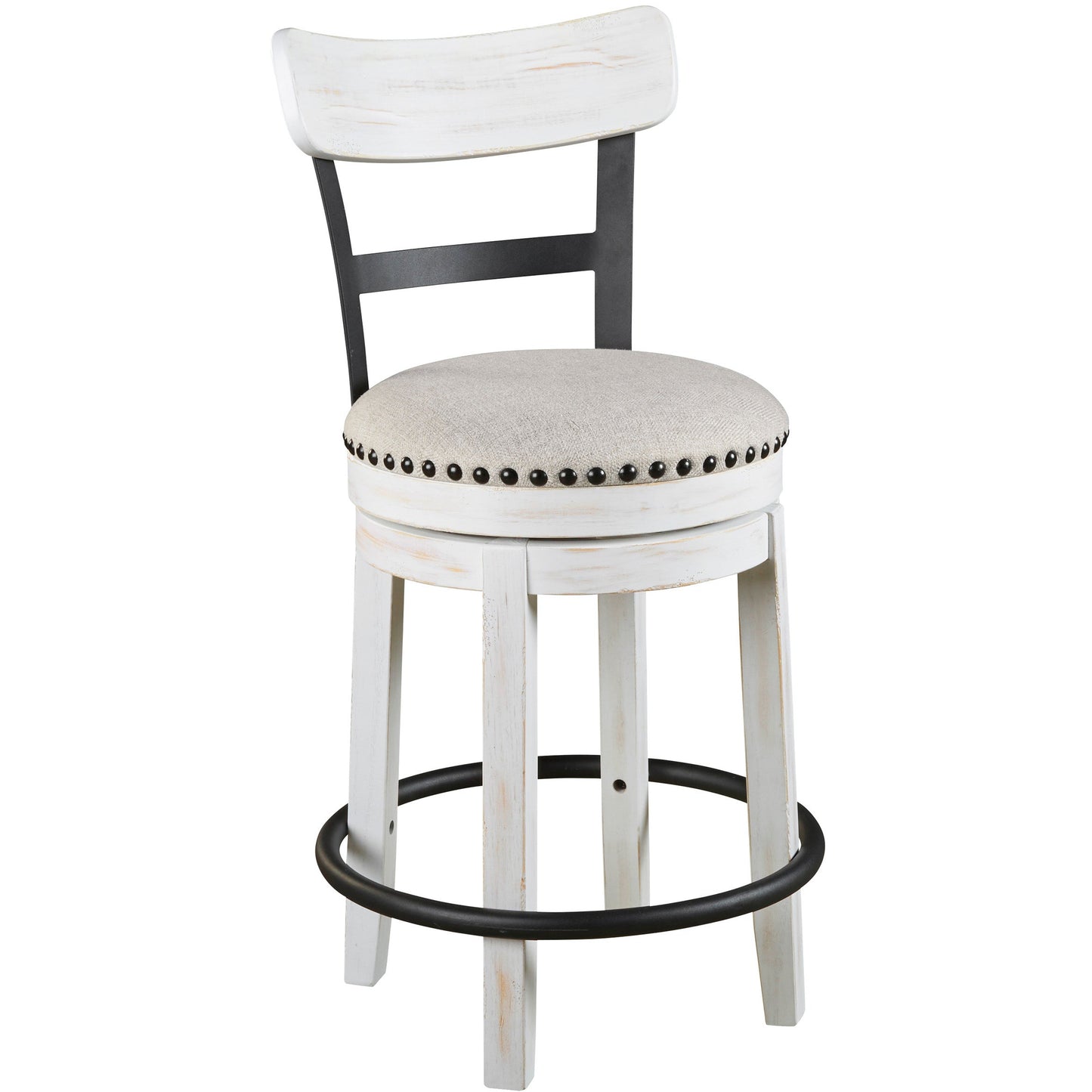 VALEBECK COUNTER HEIGHT BARSTOOL - WHITE
