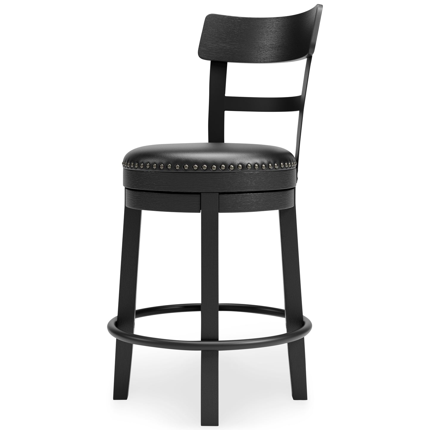 VALEBECK COUNTER HEIGHT BARSTOOL - BLACK