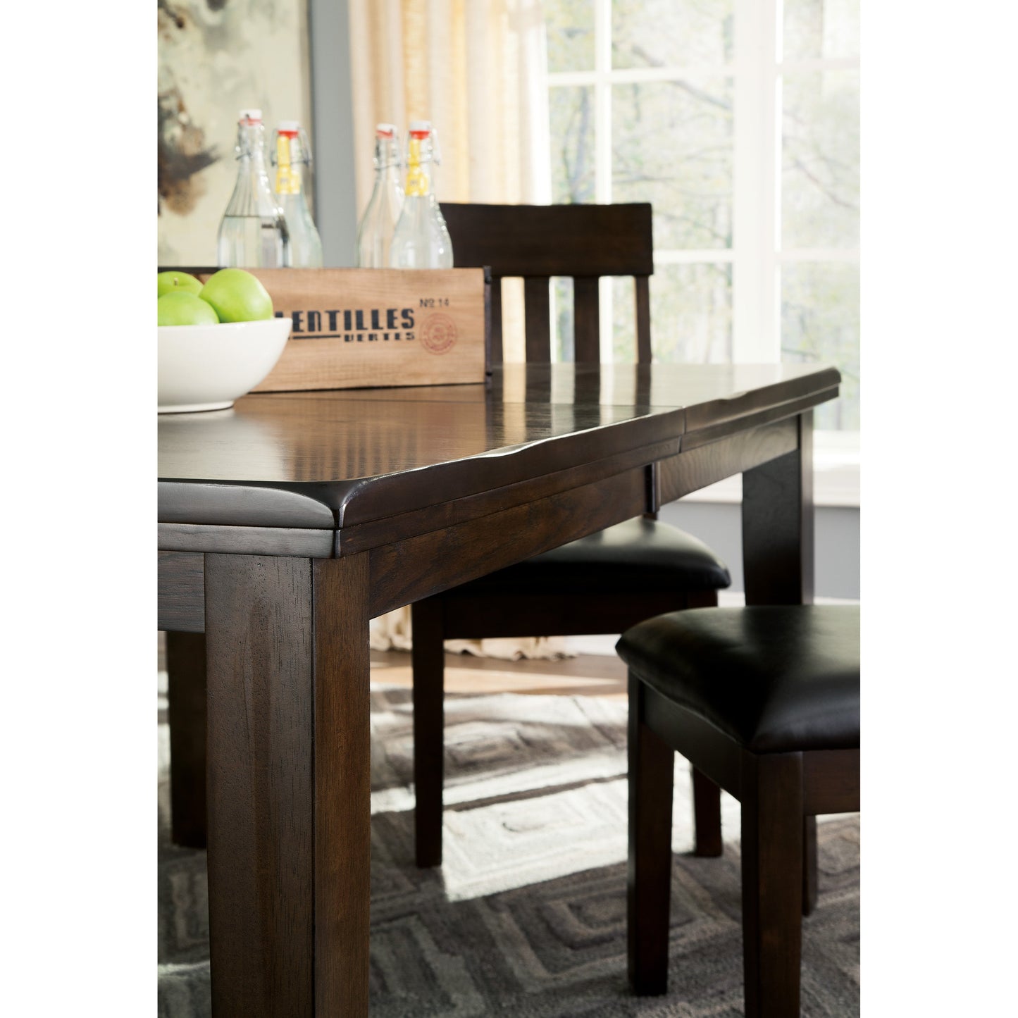 HADDIGAN DINING TABLE - DARK BROWN