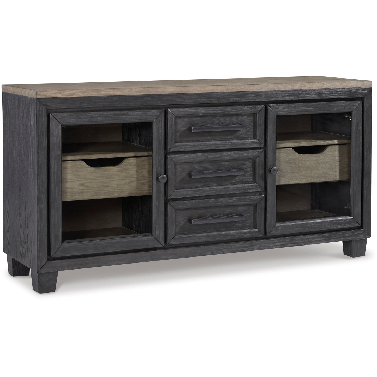 FOYLAND DINING SERVER - BLACK/BROWN